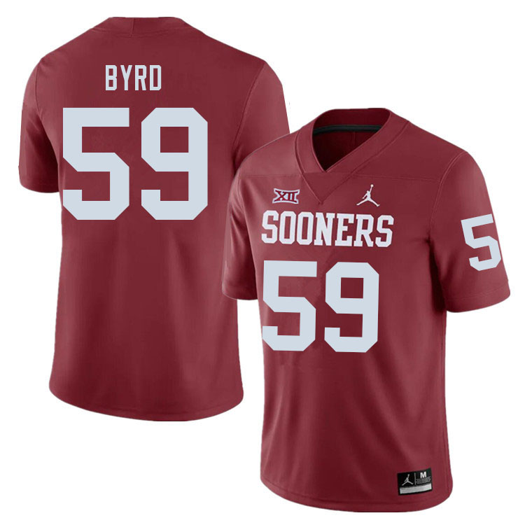 Men #59 Savion Byrd Oklahoma Sooners College Football Jerseys Sale-Crimson - Click Image to Close
